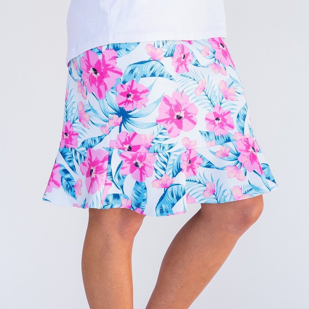 Flounce Skirt - Hibiscus Agnes & Dora